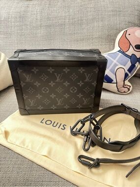 Louis Vuitton Black Monogram Soft Trunk Belt Bag